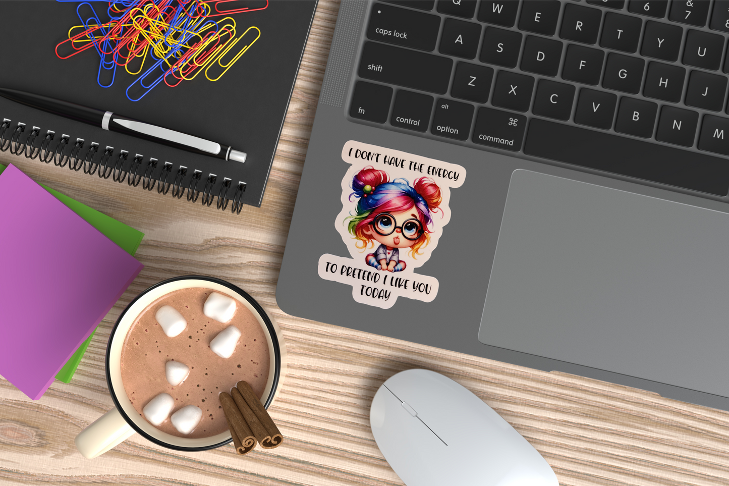 Feisty Rainbow Girl Sticker Bundle