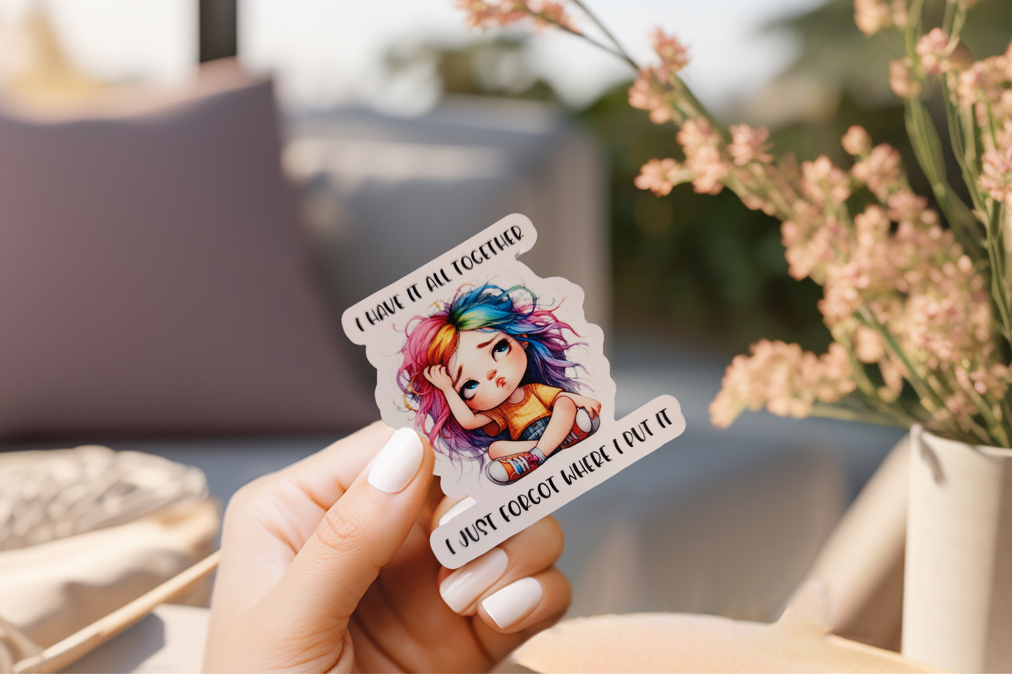 Feisty Rainbow Girl Sticker Bundle